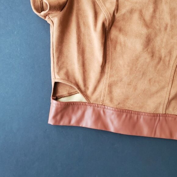 Necessary clothing Tan Suede Crop Top - Picture 4 of 9